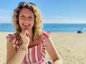Woman on beach