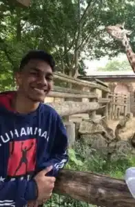 Man looking at camera smiling