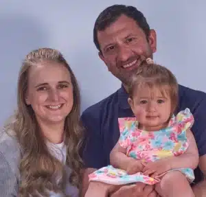 Mum, dad and daughter