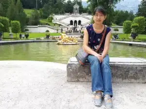 Woman looking at camera