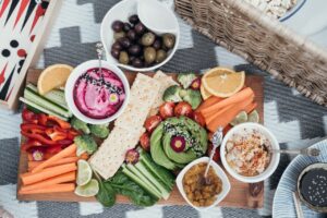 Healthy lunch - fruit and veg